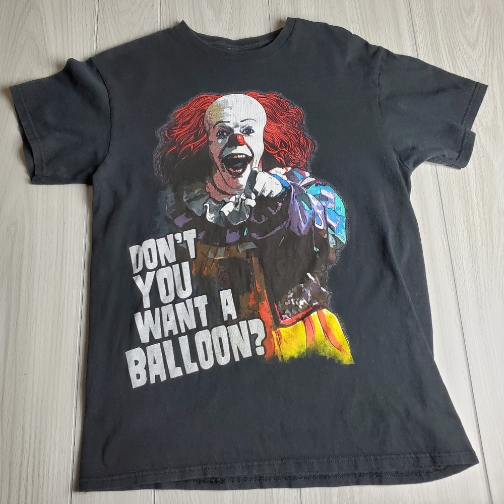 VTG Pennywise IT Balloons Shirt OG Tim Curry Graphic Tee Size Small